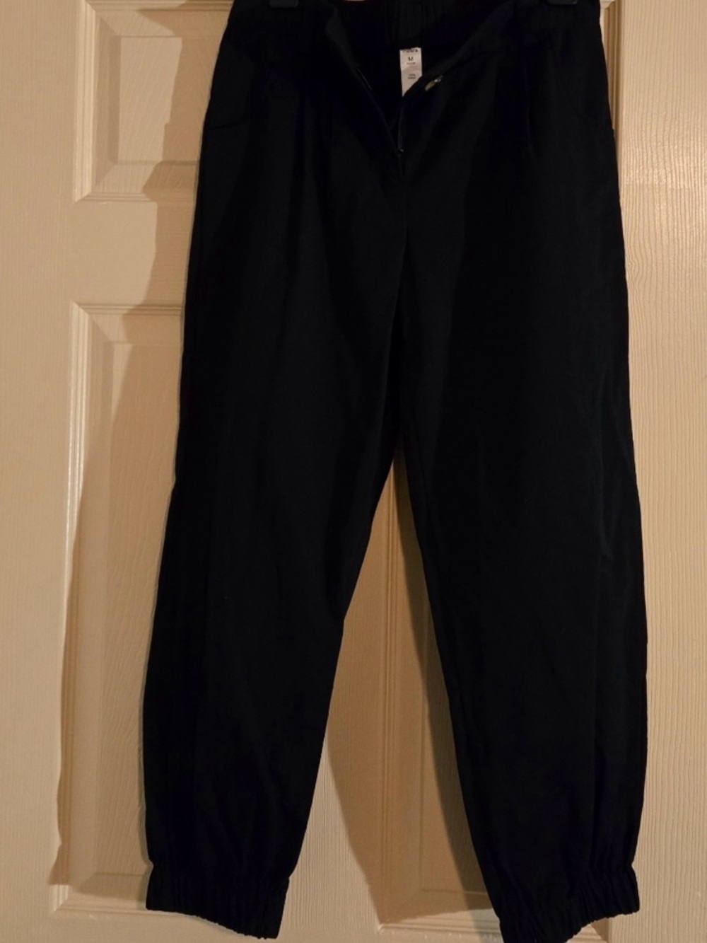 HALARA Black 100% Cotton High-Waisted Pants